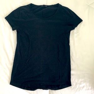 Zara T-shirt open round neck - S size like NEW